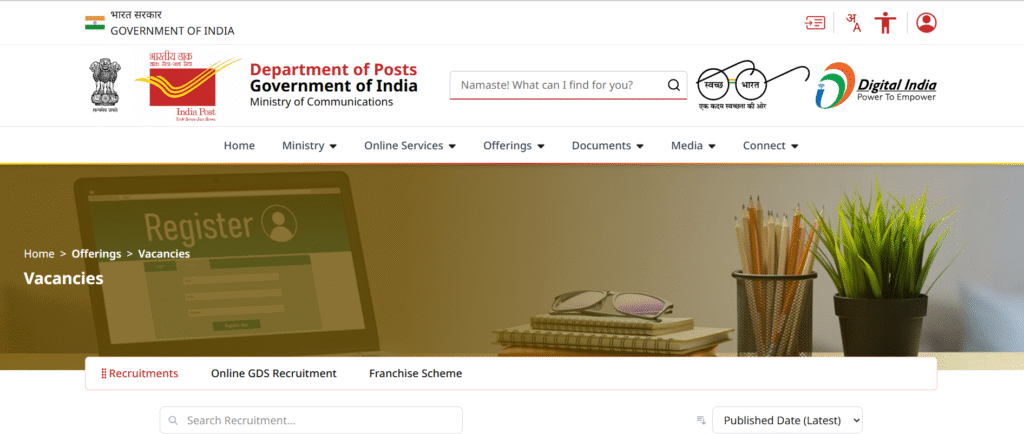 India Post GDS Recruitment 2025 Online Form