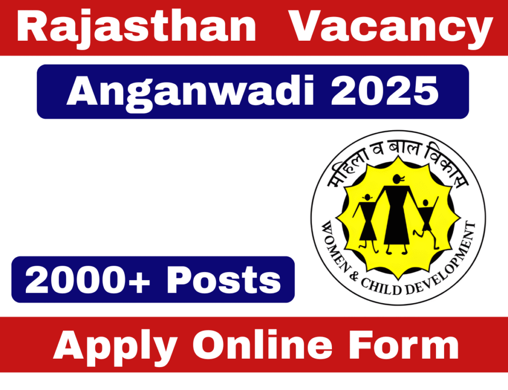 Rajasthan Anganwadi Vacancy