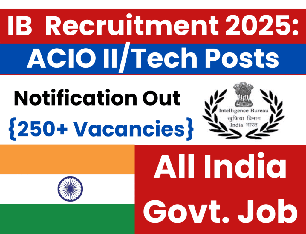 IB ACIO II/Tech Recruitment 2025