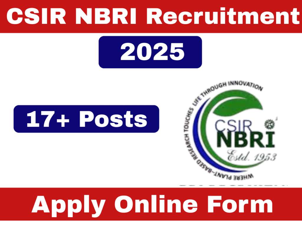 CSIR NBRI Recruitment
